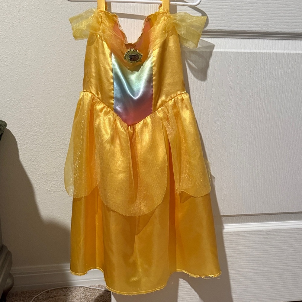 Disney Golden Princess Dress with Multicolor Accent